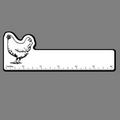 6" Ruler W/ Farm Hen